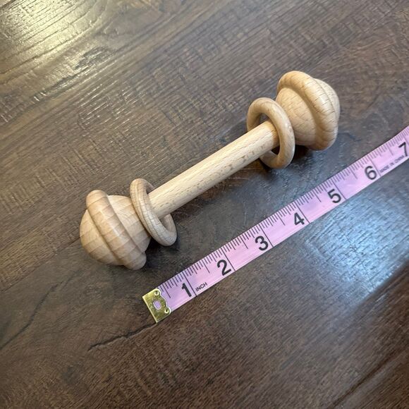 Wooden Baby Rattle Toy – Natural Montessori Style (New Without Tags - Picture 3 of 3